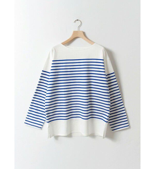 MARMARMAR「MARMARMAR パネルボーダープルオーバー」|Tシャツ・カットソー|ブルー