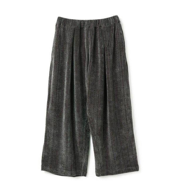 mizuiro ind「mizuiro ind ベロアジャカードタックパンツ」|その他|アラングレーA