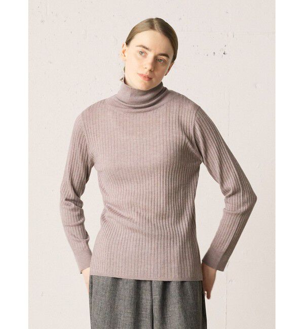 MidiUmi「MidiUmi ハイネックリブプルオーバー」|ニット・セーター|