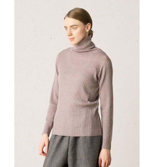 MidiUmi「MidiUmi ハイネックリブプルオーバー」|ニット・セーター|