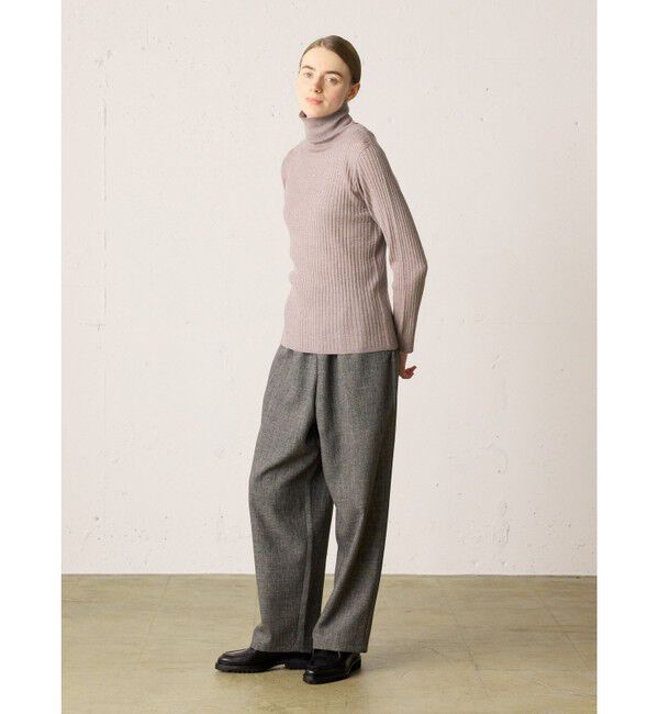 MidiUmi「MidiUmi ハイネックリブプルオーバー」|ニット・セーター|