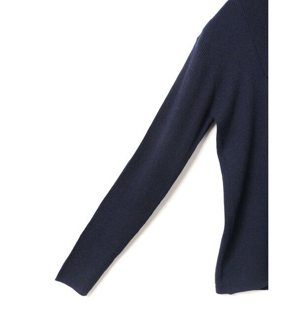 mizuiro ind「mizuiro ind ロングカラーニットポロ」|ニット・セーター|