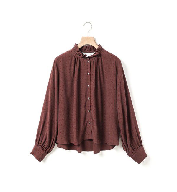 MidiUmi「MidiUmi IPEKERプリントドットシャツ」|シャツ・ブラウス|ブラウン