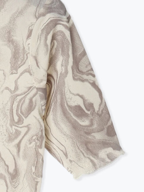 Te chichi「マーブルフロッキー5分袖プルオーバー」|Tシャツ・カットソー|