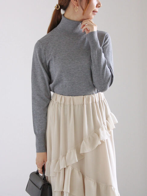 Te chichi「リブタートルネックプルオーバー」|ニット・セーター|