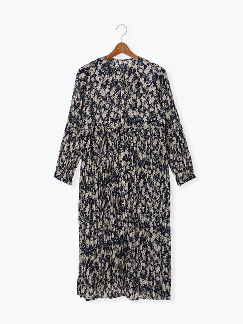 Lugnoncure「ボタニカル柄シワ加工ワンピース《2025spring catalog item》」|ワンピース|