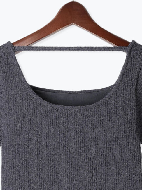 Te chichi「バックオープンブークレプルオーバー《2025summer catalog item》」|ニット・セーター|