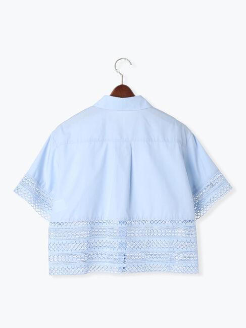 Te chichi「レース切替クロップトシャツ」|シャツ・ブラウス|