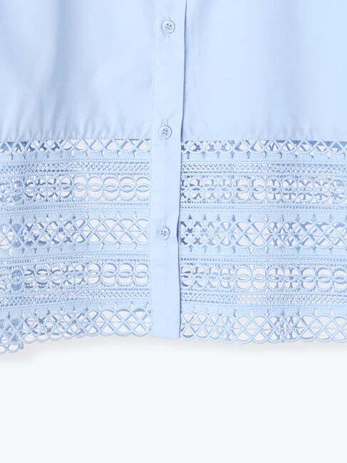 Te chichi「レース切替クロップトシャツ」|シャツ・ブラウス|