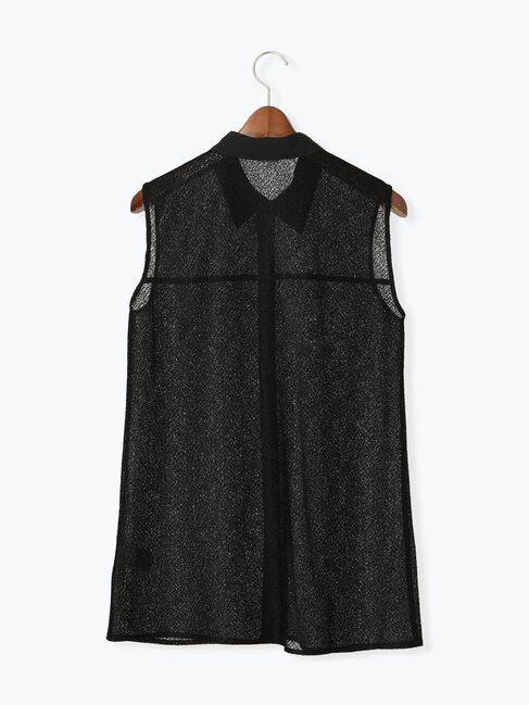 Te chichi「クレープメッシュノースリーブシャツ（セットアップ可）」|シャツ・ブラウス|