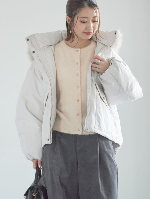 Te chichi「【宮本茉由着用】フードショートダウンジャケット」|その他|