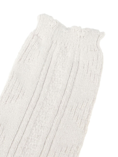 Samansa Mos2「ダイヤ柄編みソックス」|ソックス|