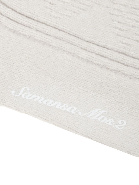 Samansa Mos2「ダイヤ柄編みソックス」|ソックス|