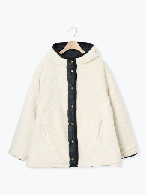 Samansa Mos2「【撥水加工】リバーシブルボアブルゾン」|ブルゾン・スタジャン|