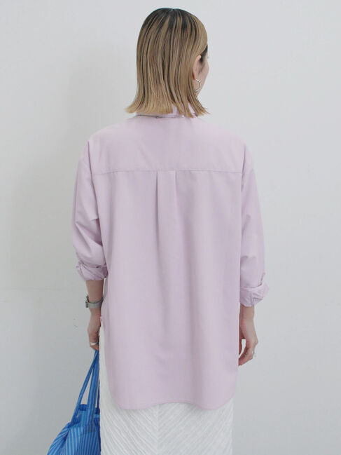 Samansa Mos2 blue「【イージーケア】マルチスタイルシャツ」|シャツ・ブラウス|