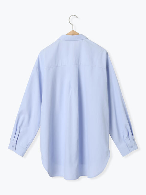 Samansa Mos2 blue「【イージーケア】マルチスタイルシャツ」|シャツ・ブラウス|