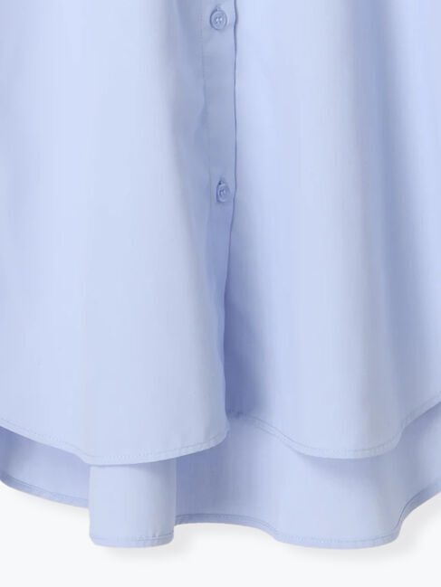 Samansa Mos2 blue「【イージーケア】マルチスタイルシャツ」|シャツ・ブラウス|