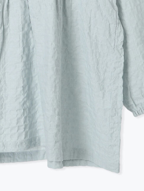 Samansa Mos2「襟フリルVネックチュニック」|シャツ・ブラウス|