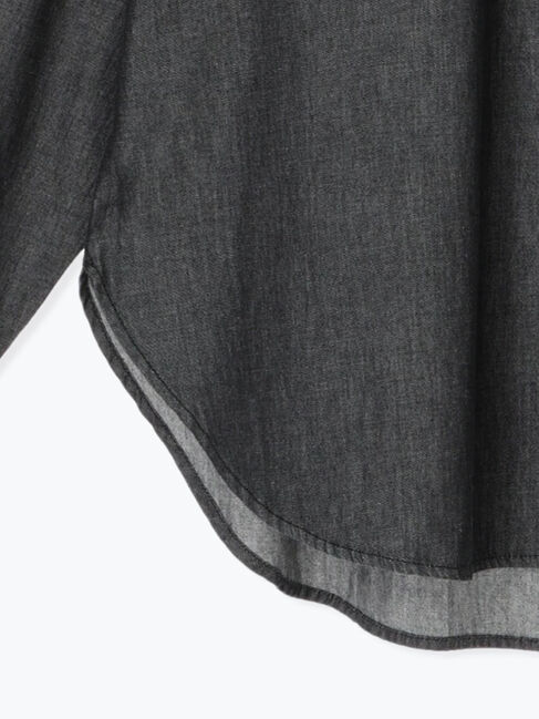 Samansa Mos2 blue「デニムオーバーシャツ」|シャツ・ブラウス|