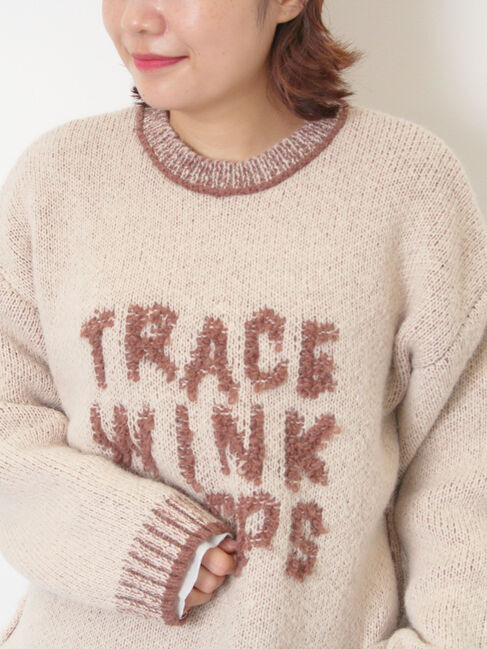 SM2「ループロゴニットプルオーバー」|ニット・セーター|ベージュ