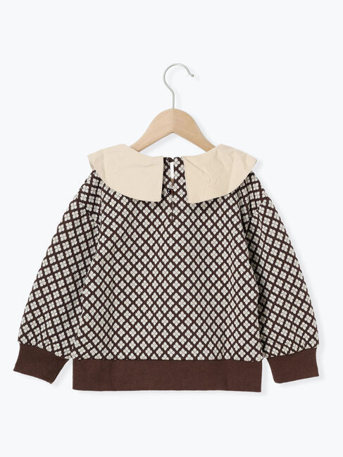  「花柄ジャカードトップス(セットアップ)」|Tシャツ・カットソー|