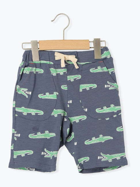 Samansa Mos2 Lagom「【吸水速乾】ワニ柄スラブカットパンツ」|その他|ネイビー