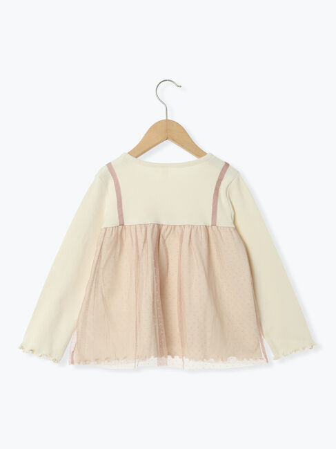 Samansa Mos2 Lagom「チュールドッキングカットソー」|Tシャツ・カットソー|