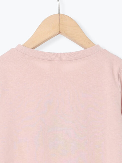 Samansa Mos2 Lagom「イヌさがら刺繍裾フリルロンT」|Tシャツ・カットソー|