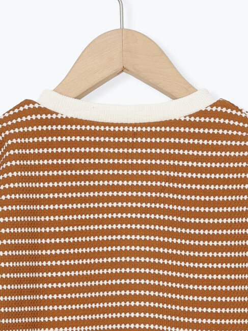 Samansa Mos2 Lagom「ボーダージャカードプルオーバー」|Tシャツ・カットソー|