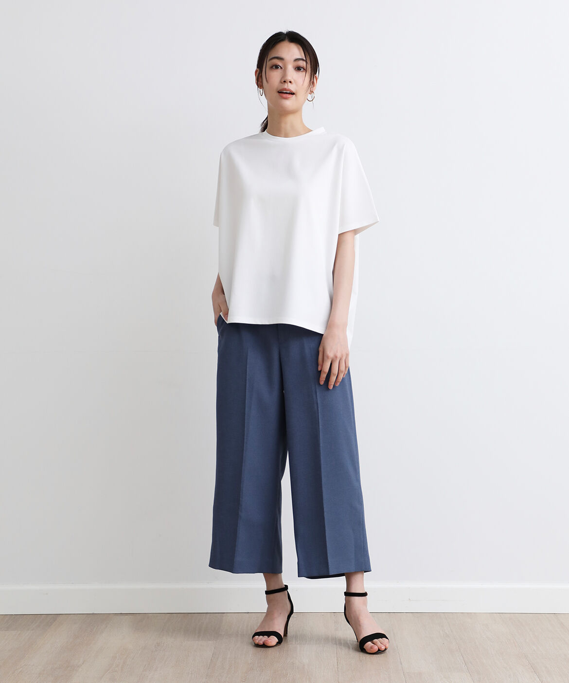 I.T.'S international「麻調ワイドクロップドパンツ」|その他|