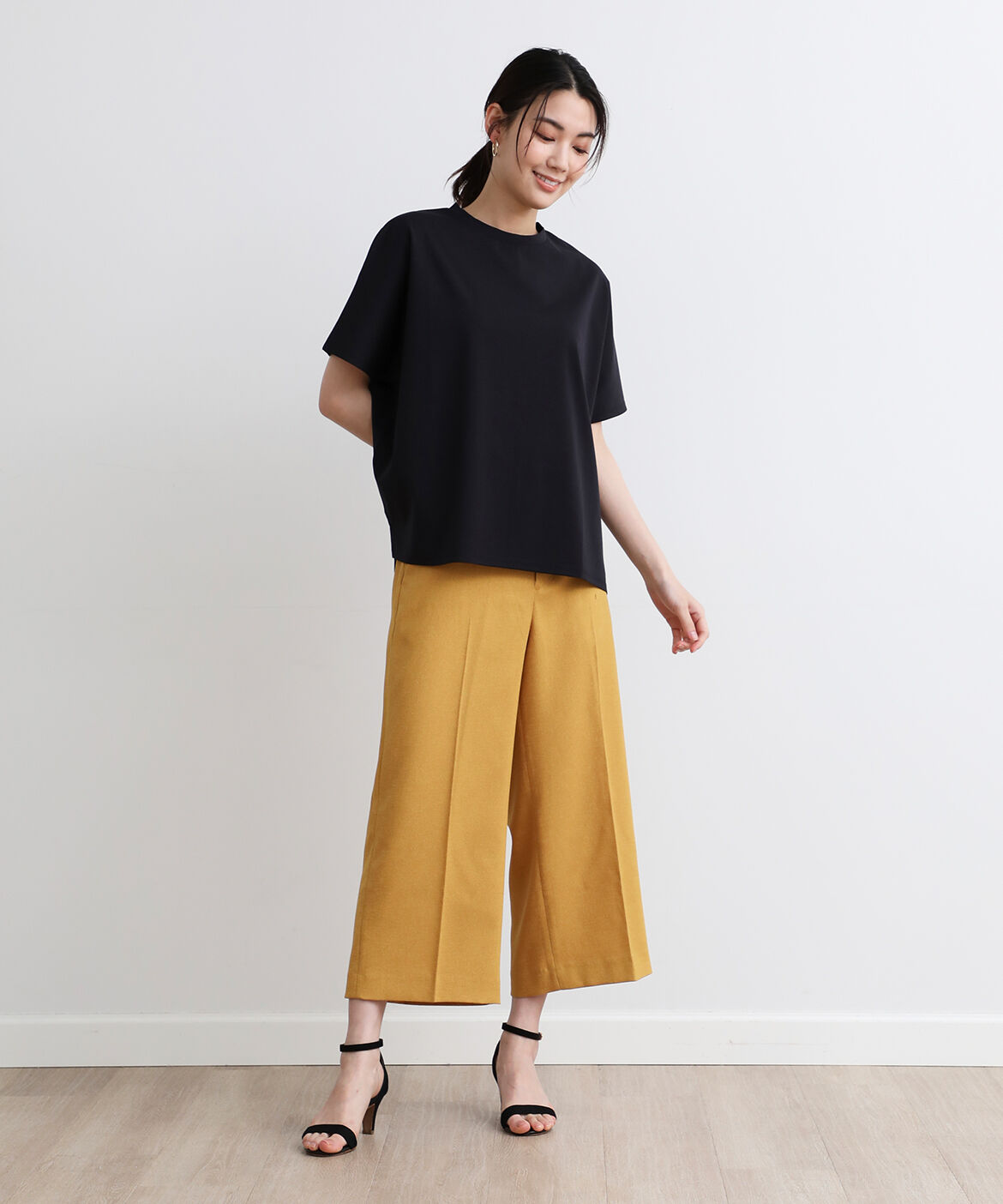 I.T.'S international「麻調ワイドクロップドパンツ」|その他|