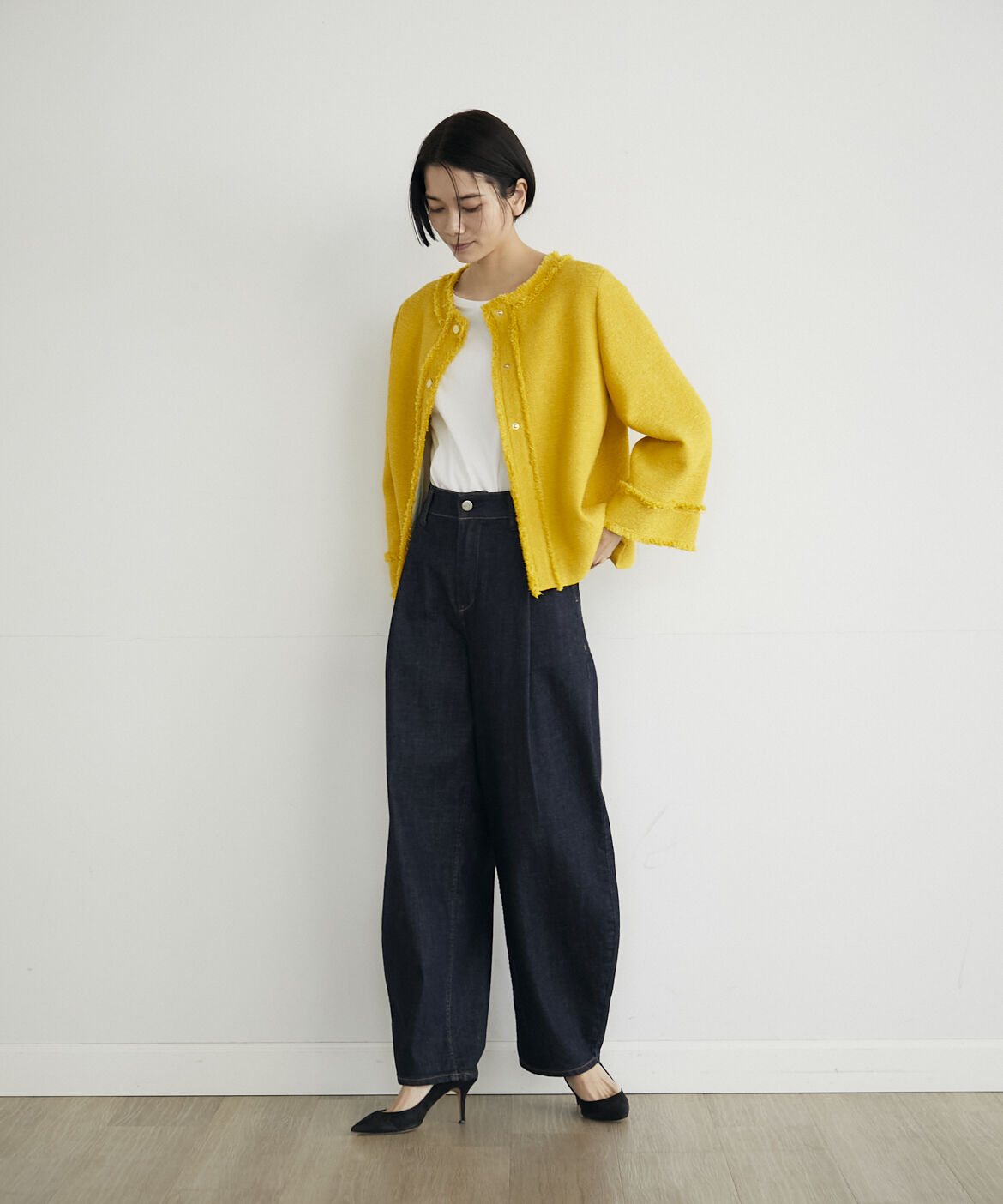 INED「ツイードブラウス《PONTETORTO》」|シャツ・ブラウス|