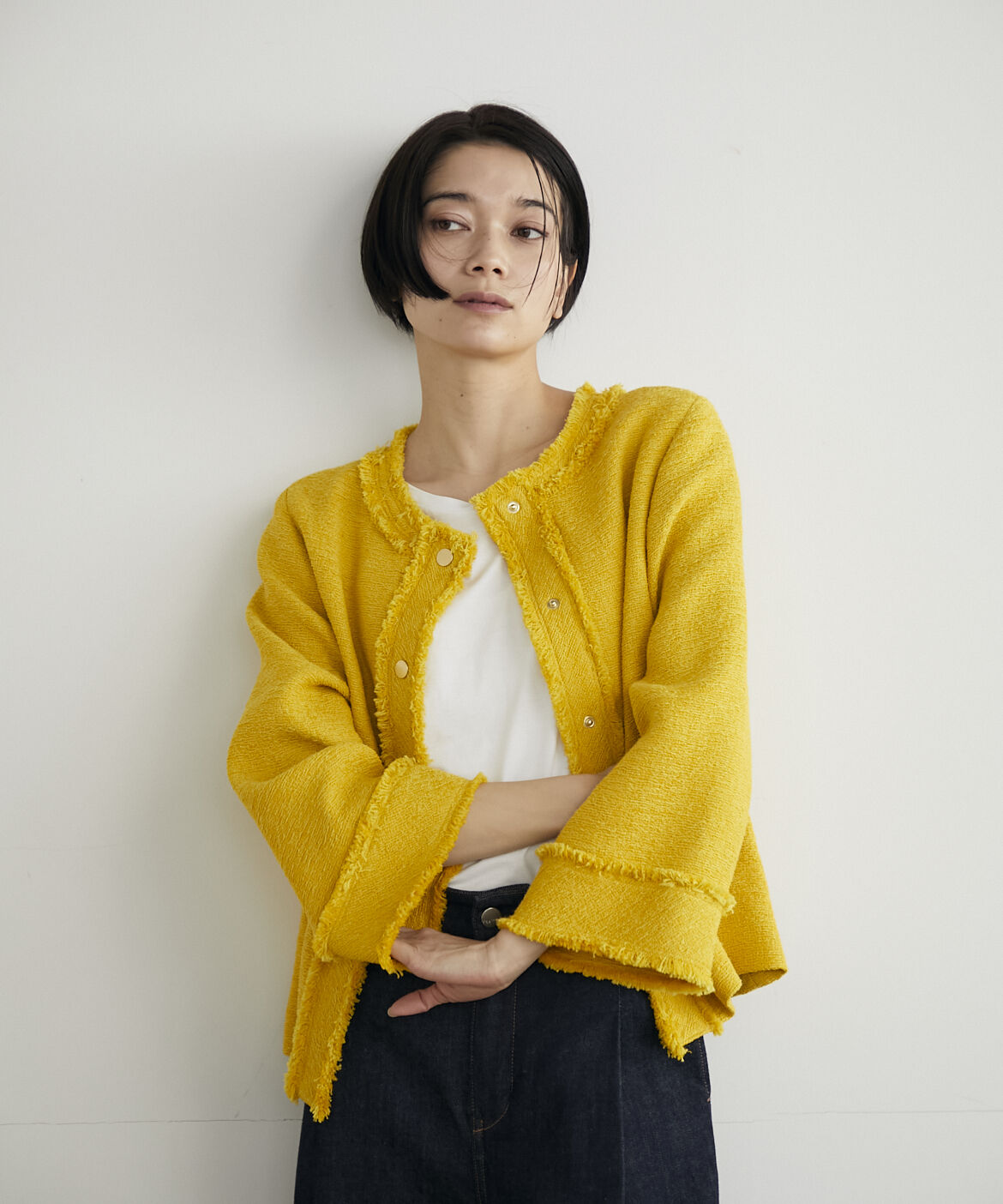 INED「ツイードブラウス《PONTETORTO》」|シャツ・ブラウス|