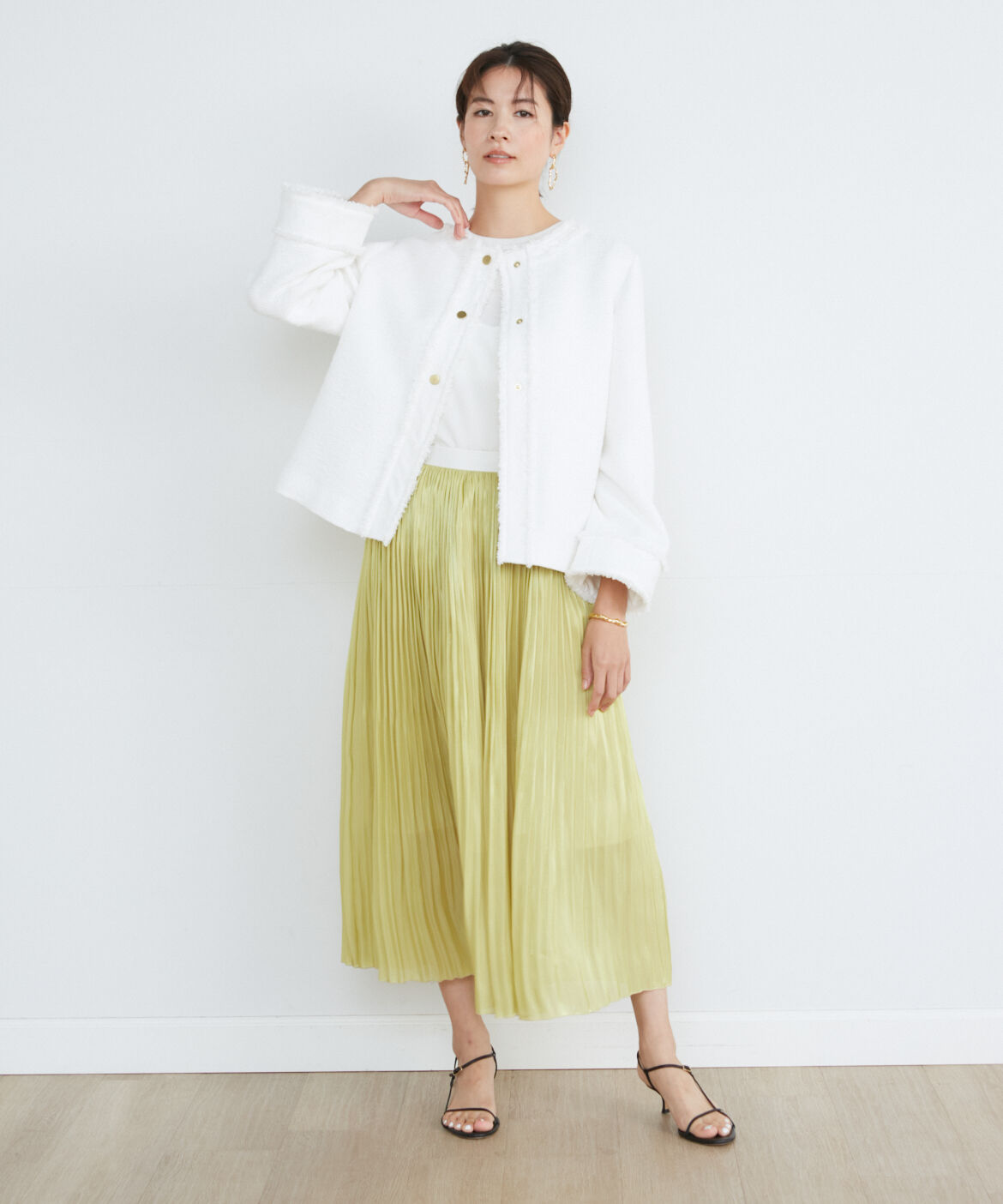 INED「ツイードブラウス《PONTETORTO》」|シャツ・ブラウス|