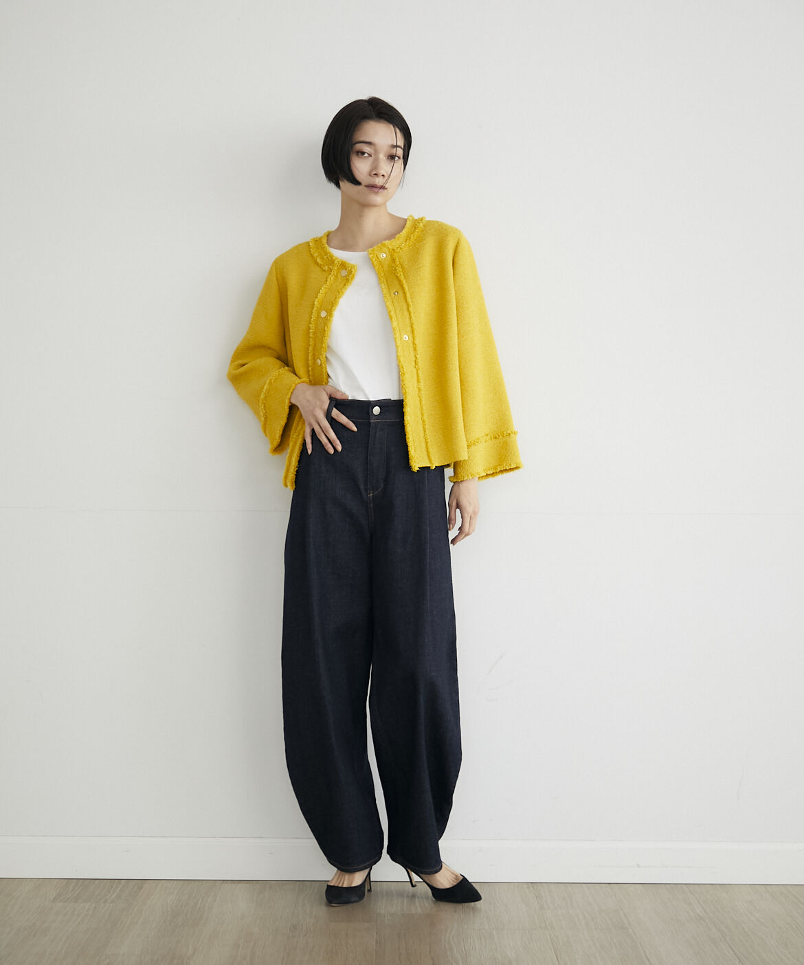 INED「ツイードブラウス《PONTETORTO》」|シャツ・ブラウス|