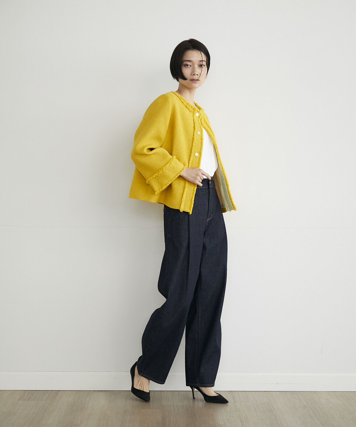 INED「ツイードブラウス《PONTETORTO》」|シャツ・ブラウス|