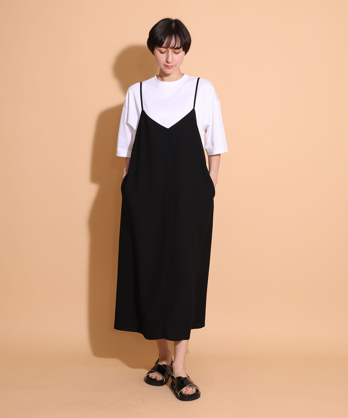 I.T.'S international「バックサテンキャミワンピース」|ワンピース|