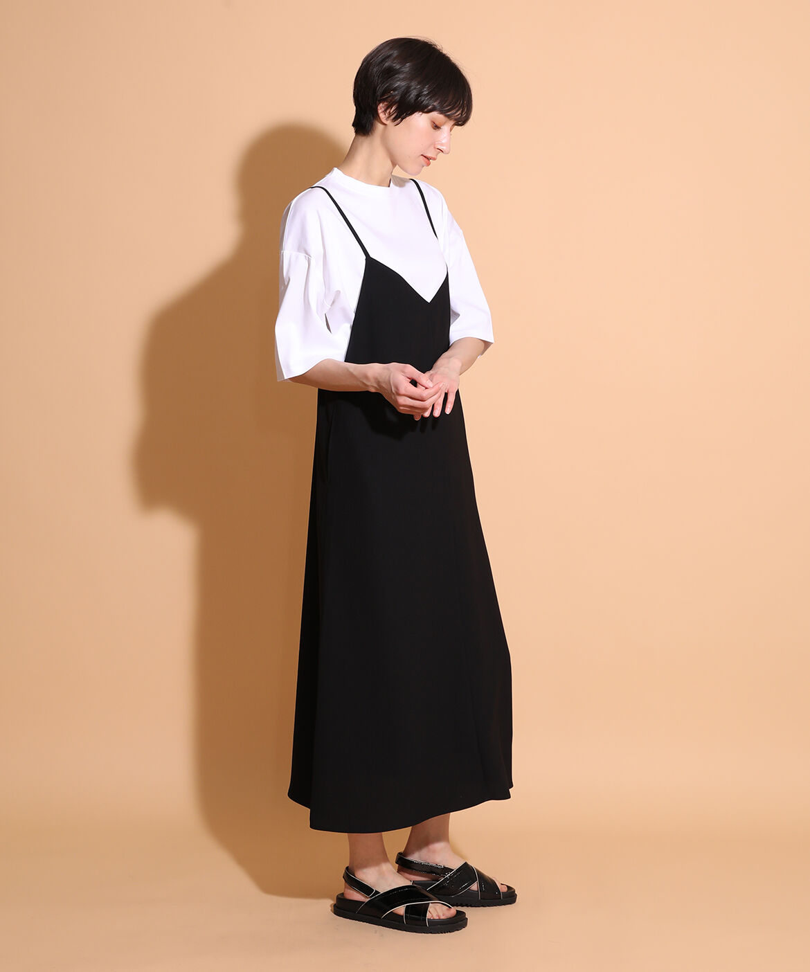 I.T.'S international「バックサテンキャミワンピース」|ワンピース|