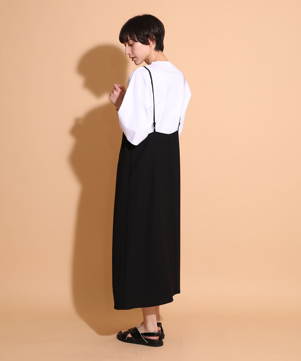 I.T.'S international「バックサテンキャミワンピース」|ワンピース|