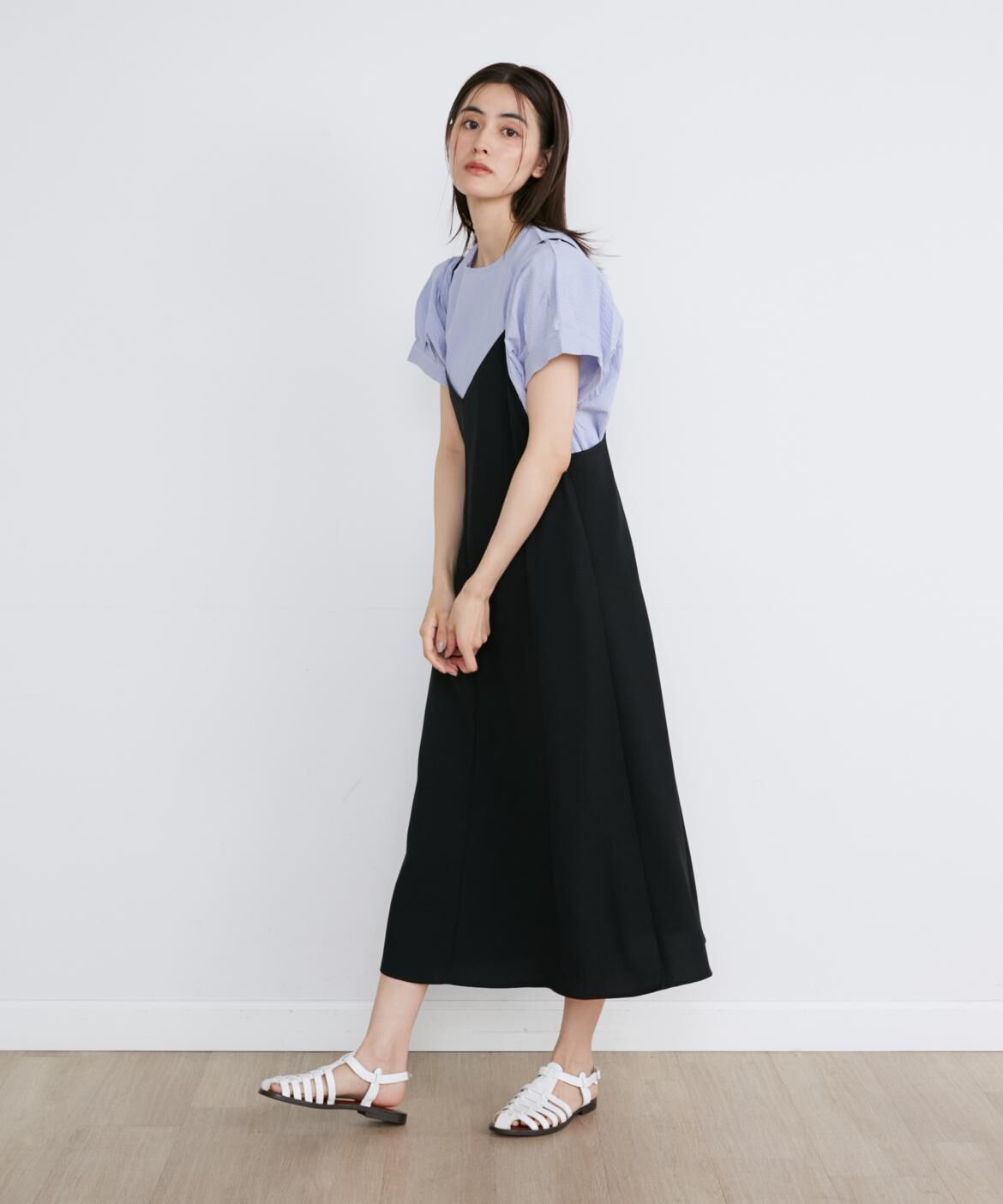 I.T.'S international「バックサテンキャミワンピース」|ワンピース|