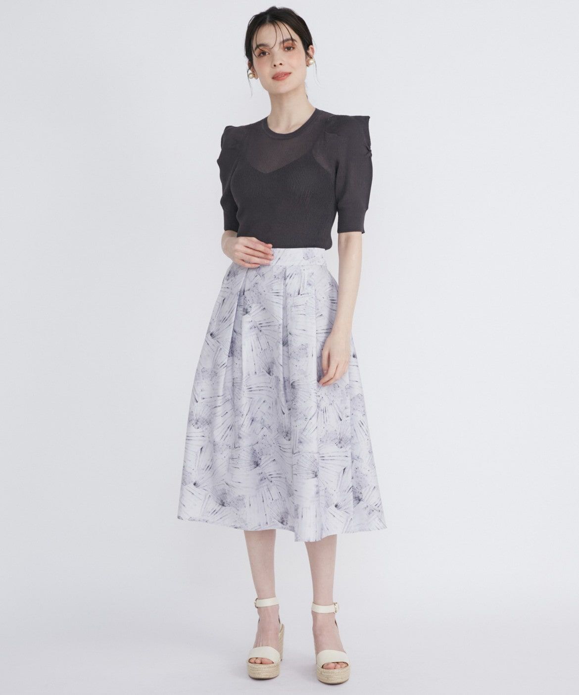 Maglie le cassetto「シェルプリントタックスカート」|スカート|スミクロ5