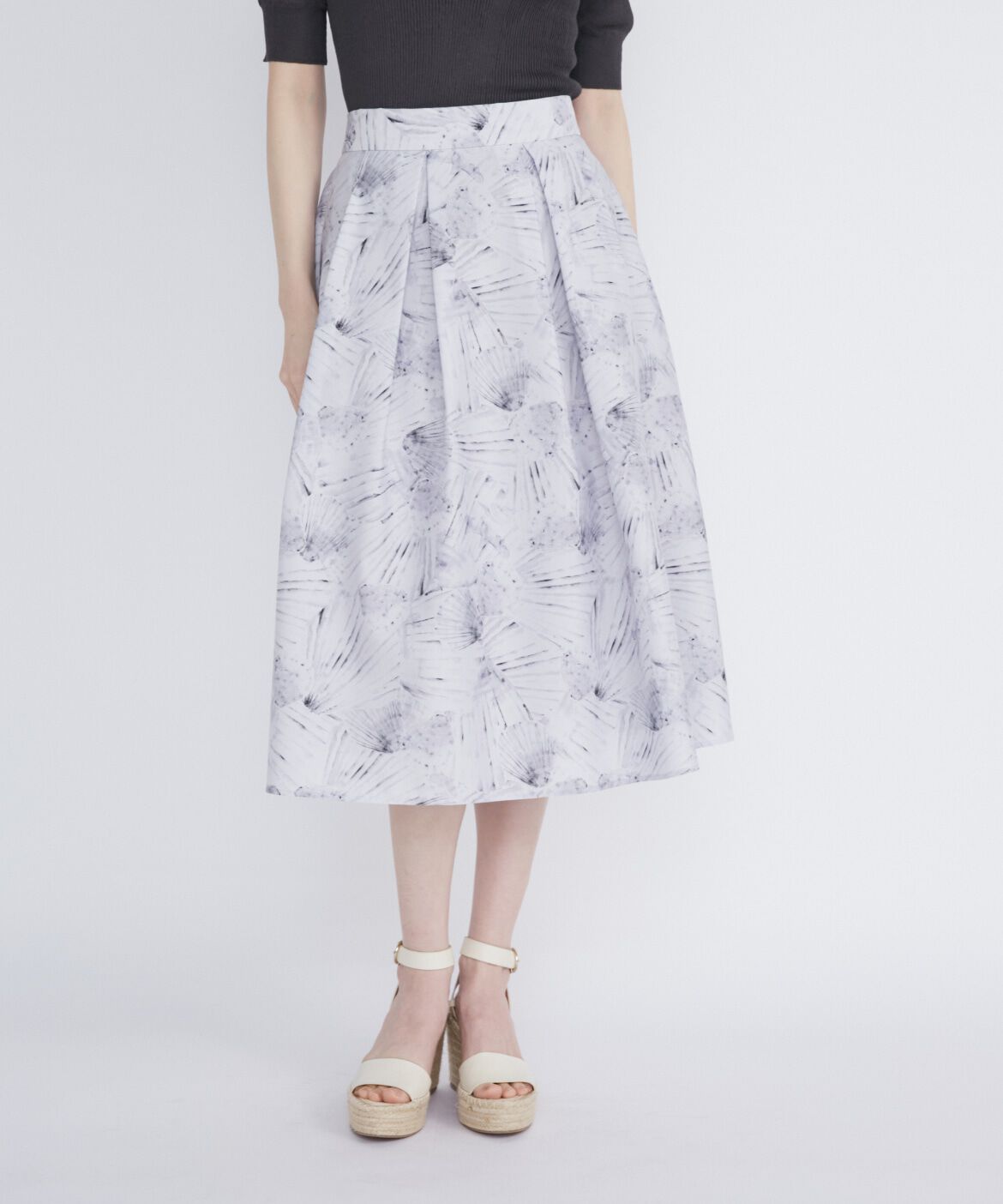 Maglie le cassetto「シェルプリントタックスカート」|スカート|
