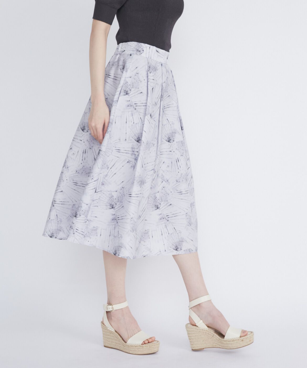 Maglie le cassetto「シェルプリントタックスカート」|スカート|