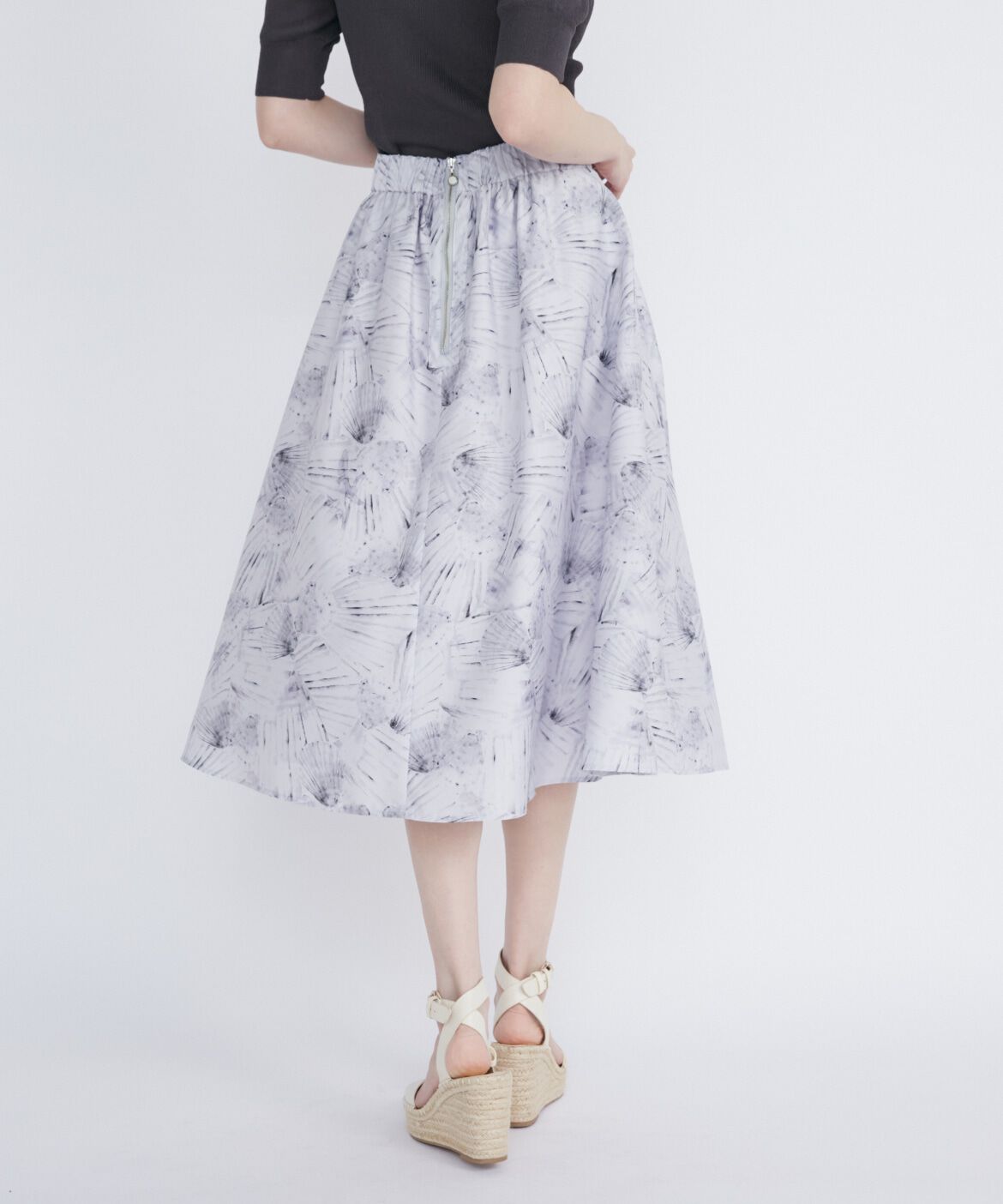 Maglie le cassetto「シェルプリントタックスカート」|スカート|