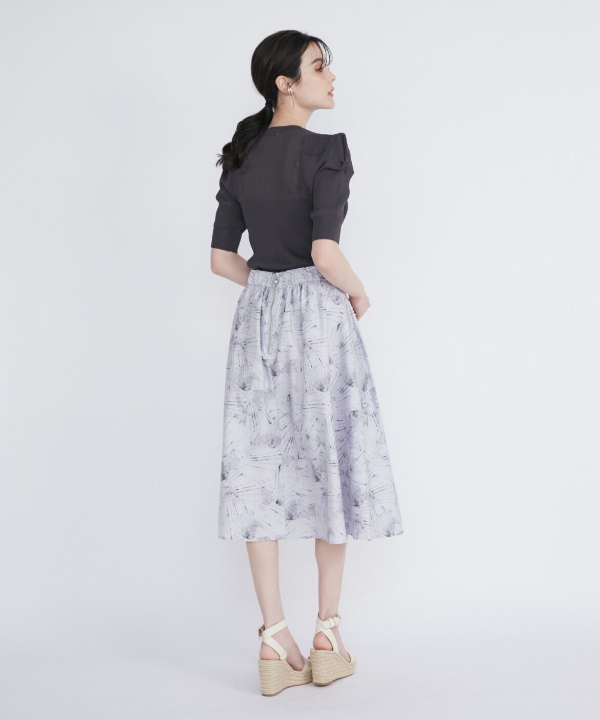 Maglie le cassetto「シェルプリントタックスカート」|スカート|