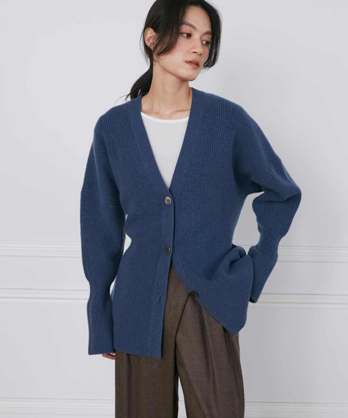 INED「ウールカシミヤカーディガン《la veille by SUPERIOR CLOSET》」|カーディガン|