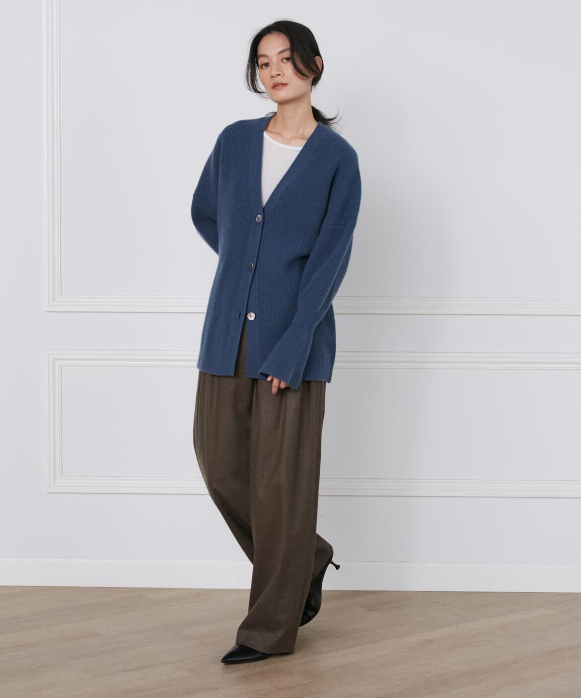 INED「ウールカシミヤカーディガン《la veille by SUPERIOR CLOSET》」|カーディガン|