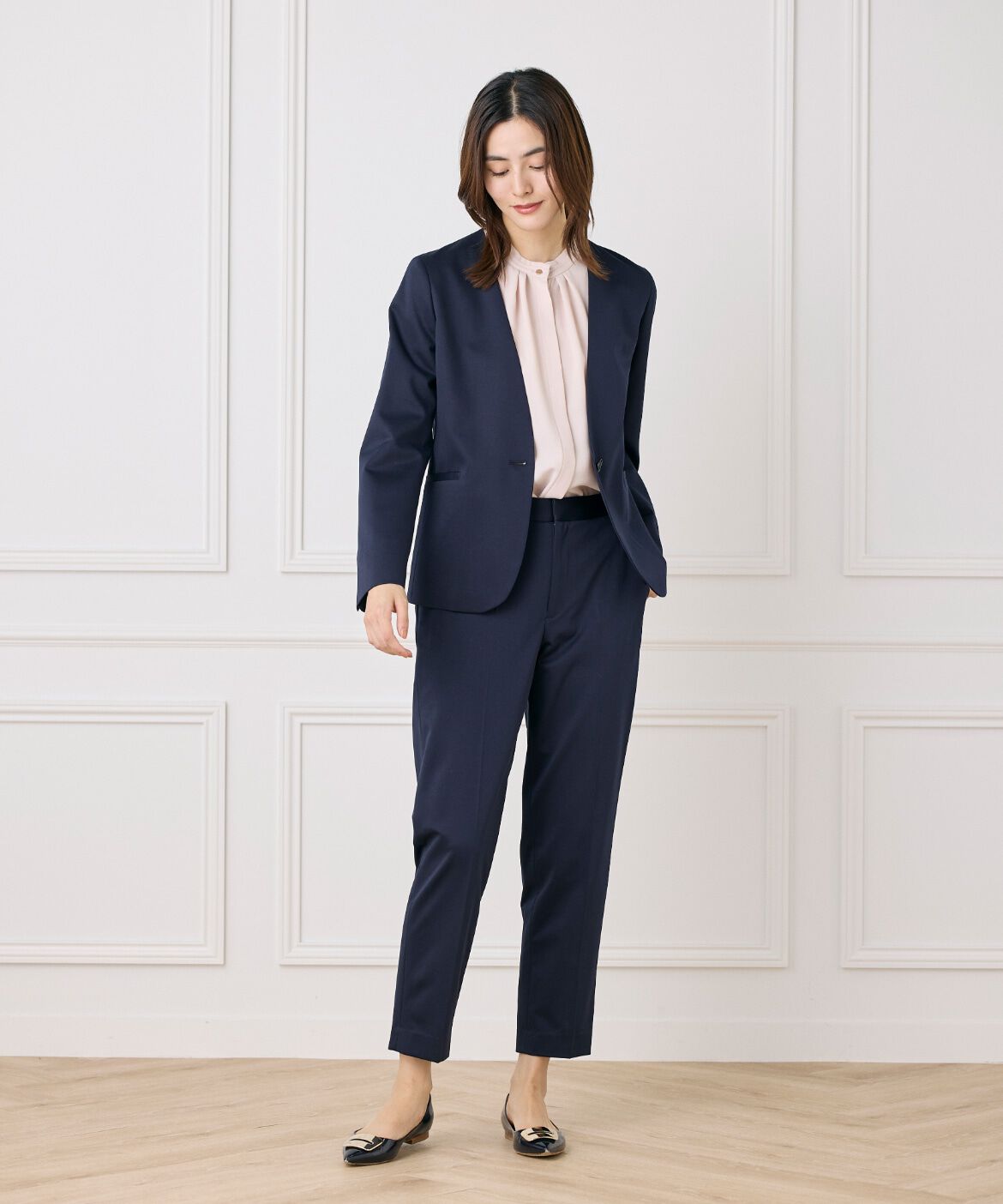 7-IDconcept.「スタンドカラーブラウス」|シャツ・ブラウス|