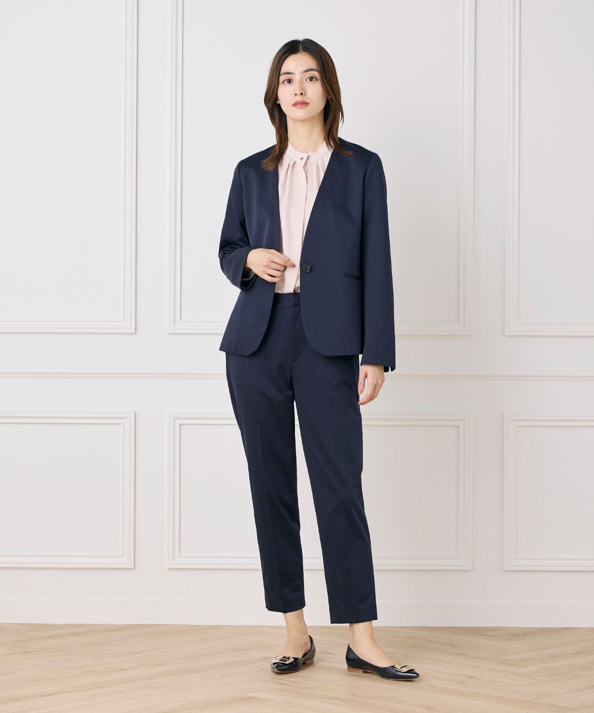 7-IDconcept.「スタンドカラーブラウス」|シャツ・ブラウス|