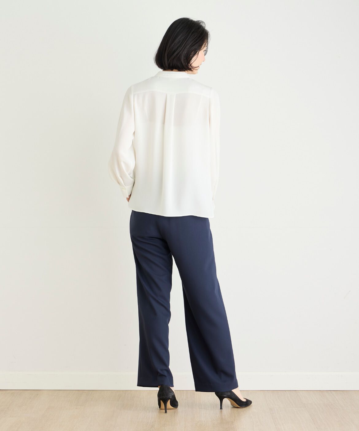 7-IDconcept.「スタンドカラーブラウス」|シャツ・ブラウス|